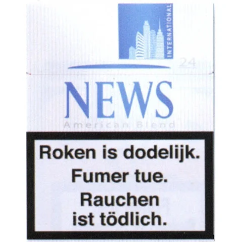 Cartouche de cigarettes News Bleu